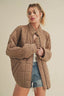 Heartland Oversized Quilted Jacket // Brown