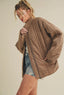 Heartland Oversized Quilted Jacket // Brown