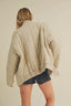 Heartland Oversized Quilted Jacket // Bone