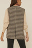 Gigi Tweed Plaid Button Up Vest