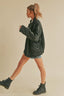 Heartland Oversized Quilted Jacket // Washed Black