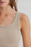 Zoey Mineral Wash Seamless Tank Top // Mocha