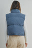 Corduroy Puffer Vest // Denim